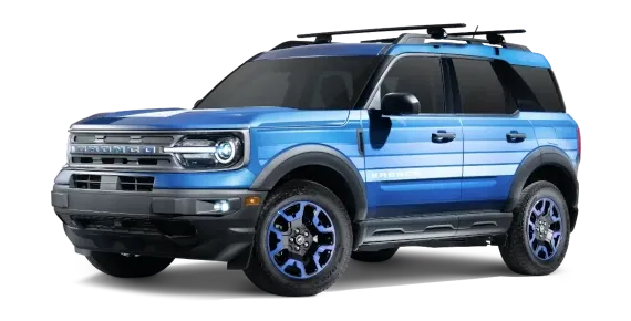 Bronco Sport with Blue Free Wheeling Package