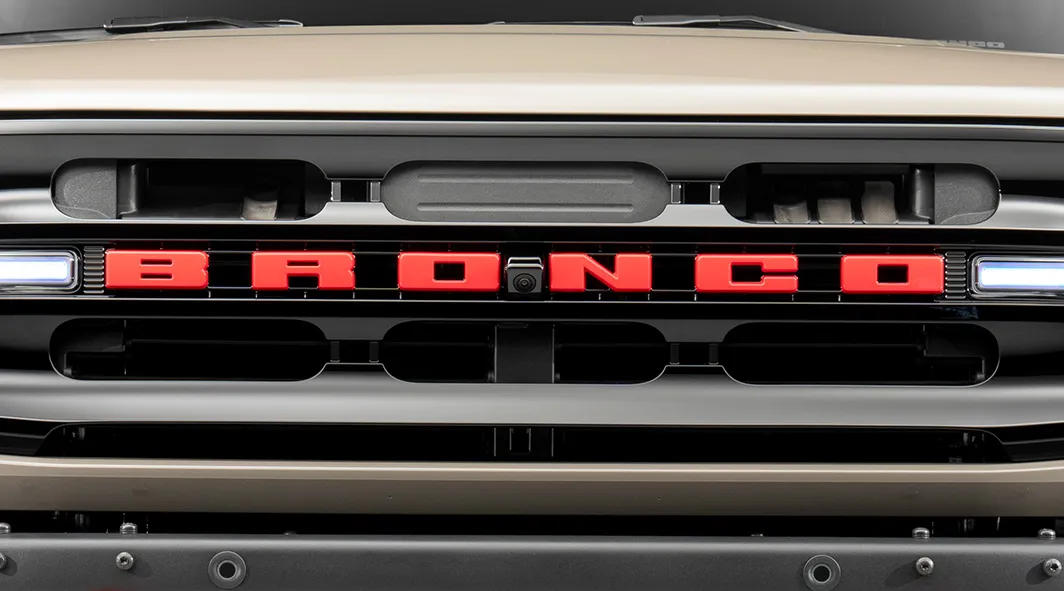 Red Grille Letter Caps