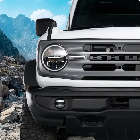 Matte Black Bronze Bronco Grille Letter Caps