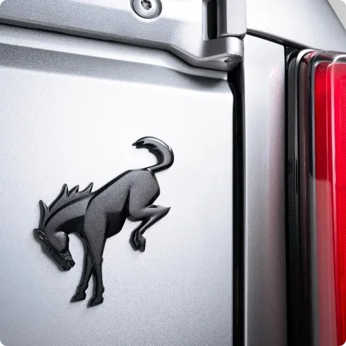 Matte Black Bronco Badge
