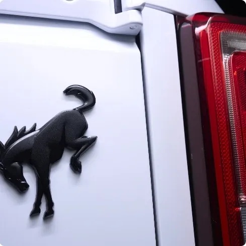 Matte Black Bronco Badge