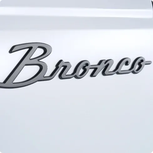 Matte Black Script Badges