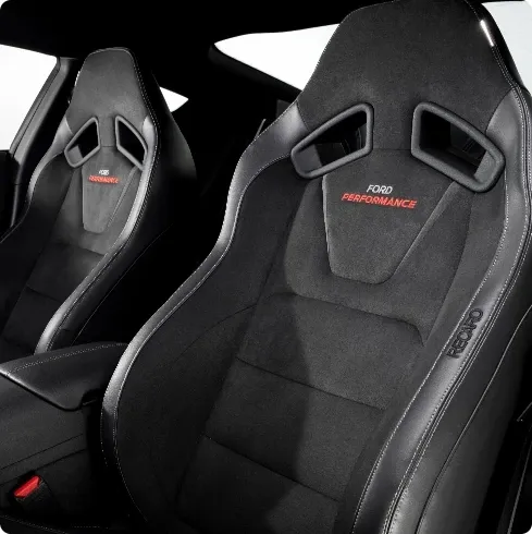 Recaro Seats with Ford Performance Logo
