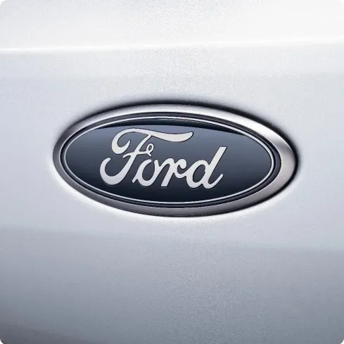 Smoked Chrome Ford Oval