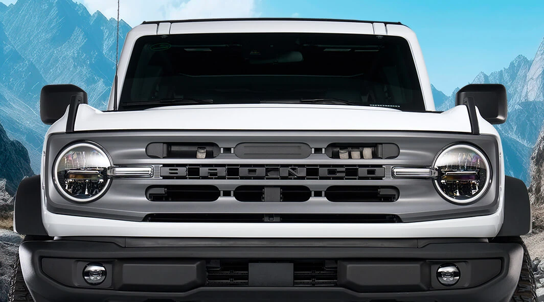 Matte Black Bronze Bronco Grille Letter Caps