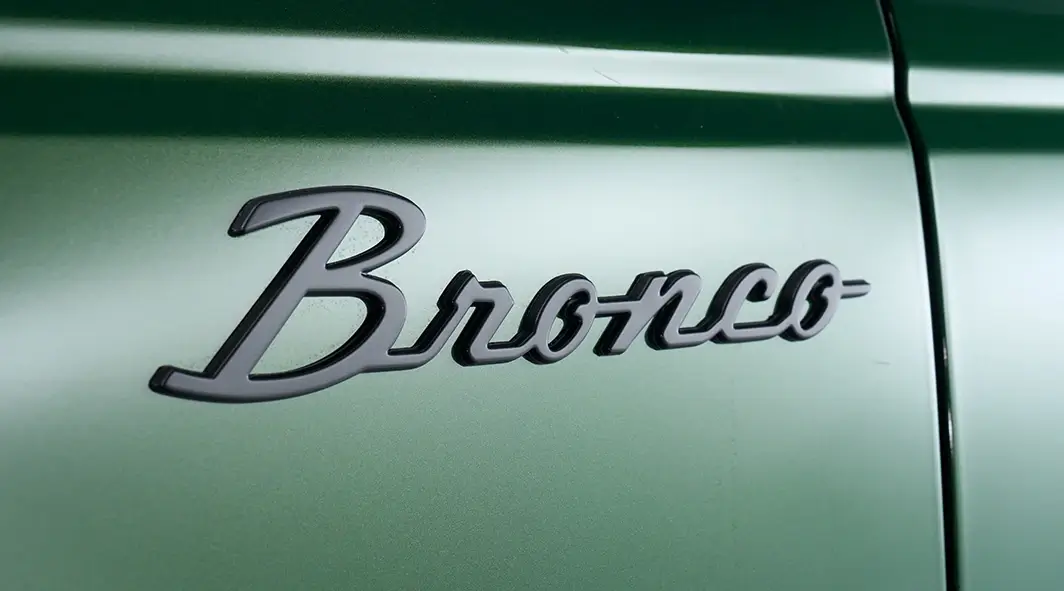 Matte Black Script Badges